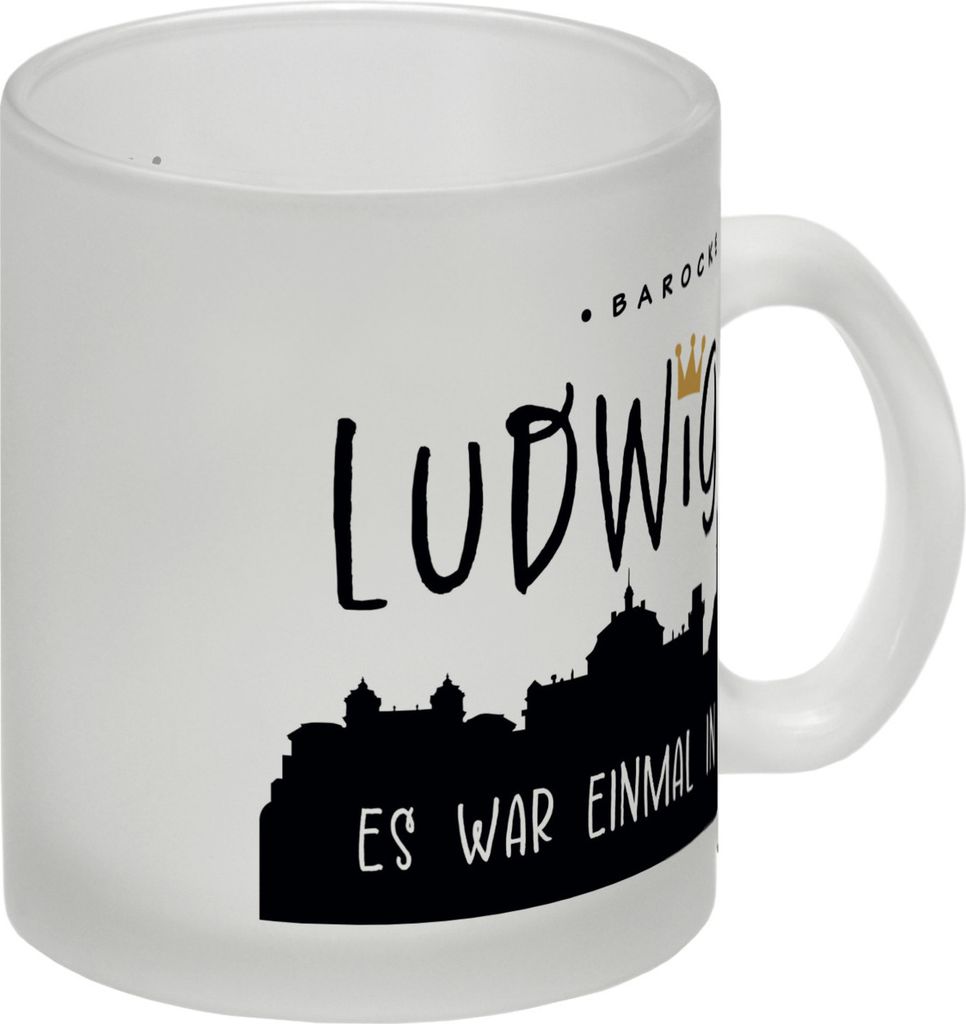 Ludwigsburg Skyline Glas Tasse - Es war einmal in LB
