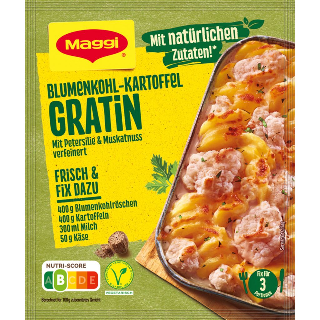 Maggi Fix für Blumenkohl Kartoffel Gratin mit Petersilie Produktbild 