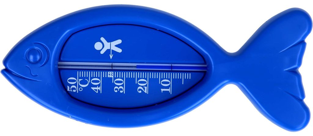 Badethermometer Fisch blau, 1 St