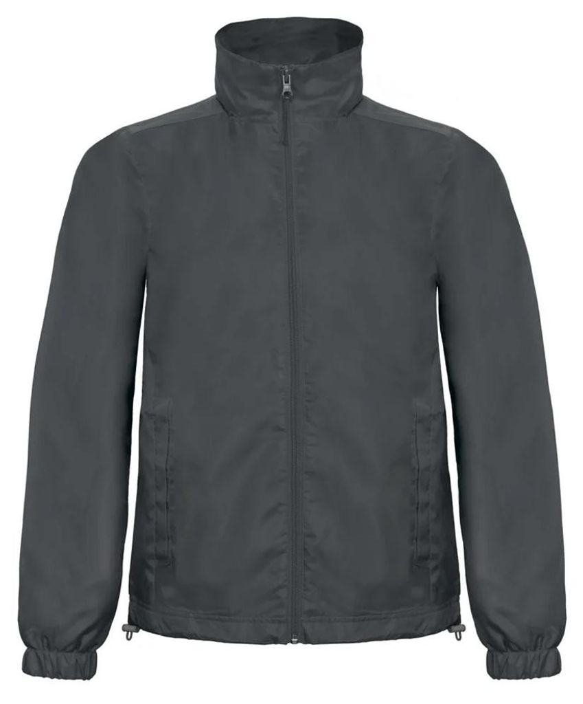 B&C - "ID.601" Windrunner Jacke für Herren/Damen Uni LT3005 (XXL) (Dunkelgrau)