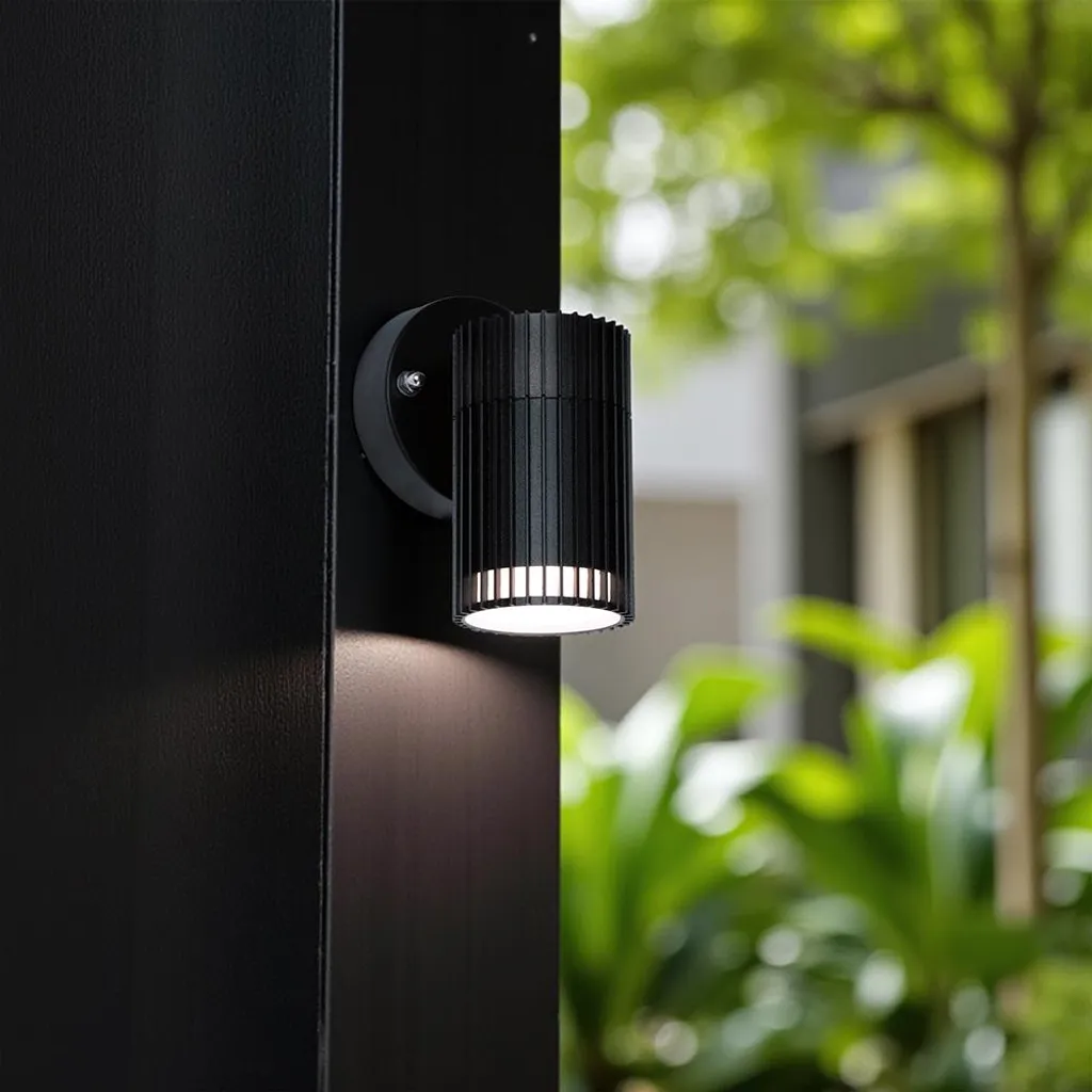 Lampe murale extérieure noire IP44 V-TAC - Éclairage de façade moderne - 3