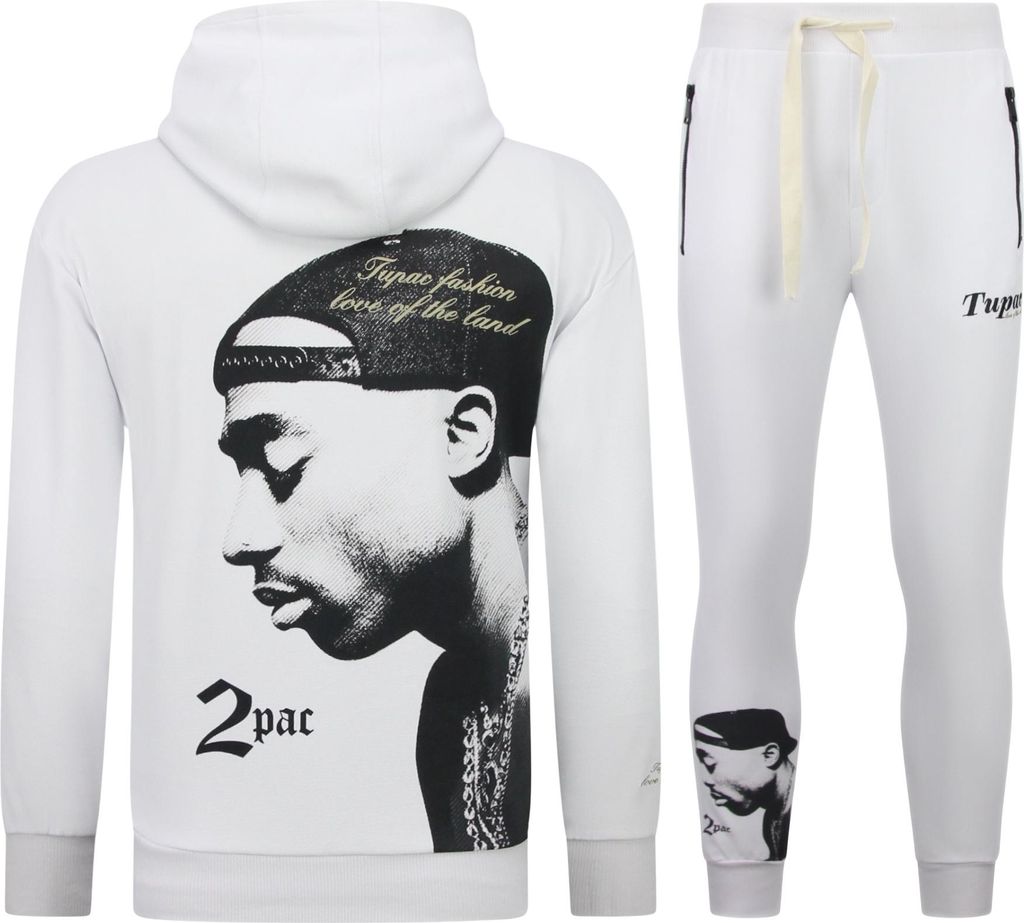 Tupac Trainingsanzug Pac Jogginganzug Mit Kapuze Für - M