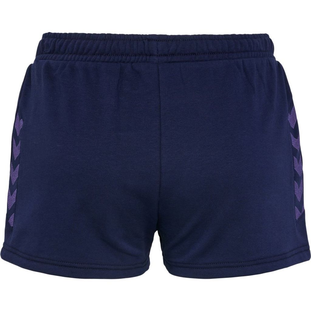 Hummel hmlSTALTIC Baumwolle SHORTS WOMAN MARINE/PAISLEY PURPLE L