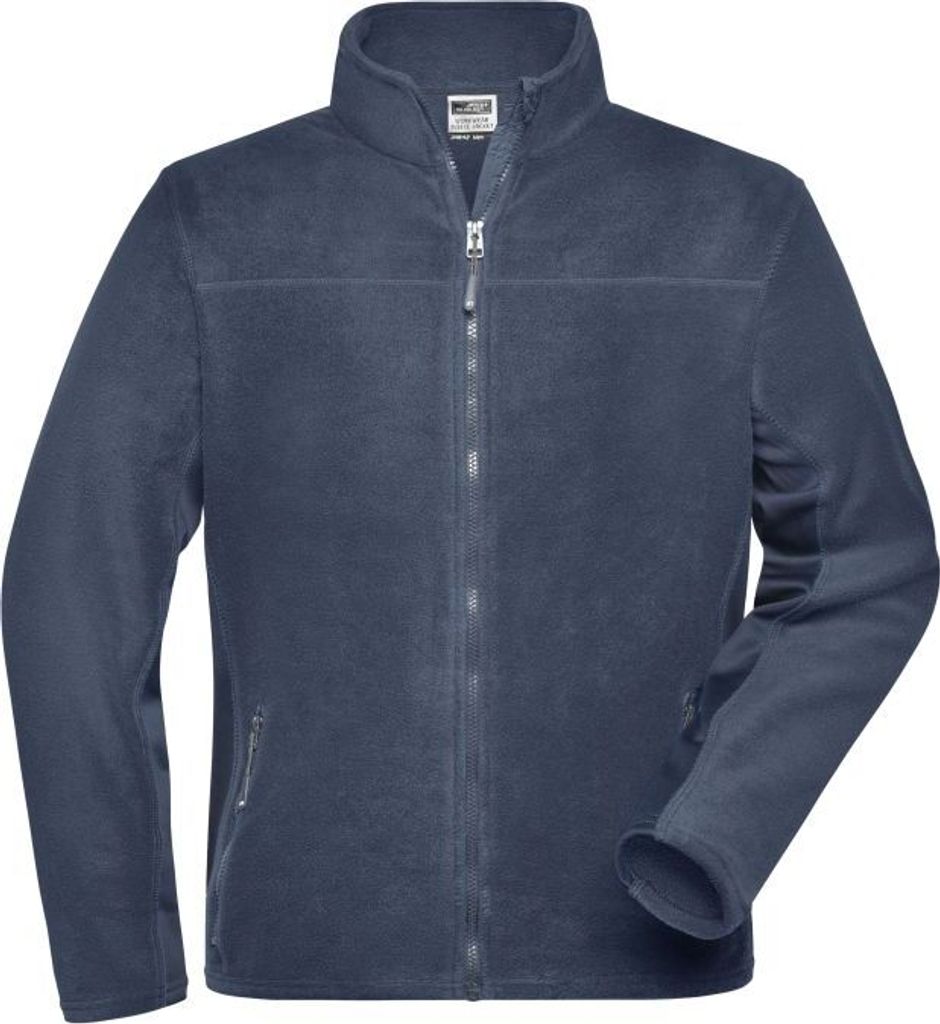 Strapazierfähige Fleece Jacke im Materialmix navy/navy, Gr. XXL