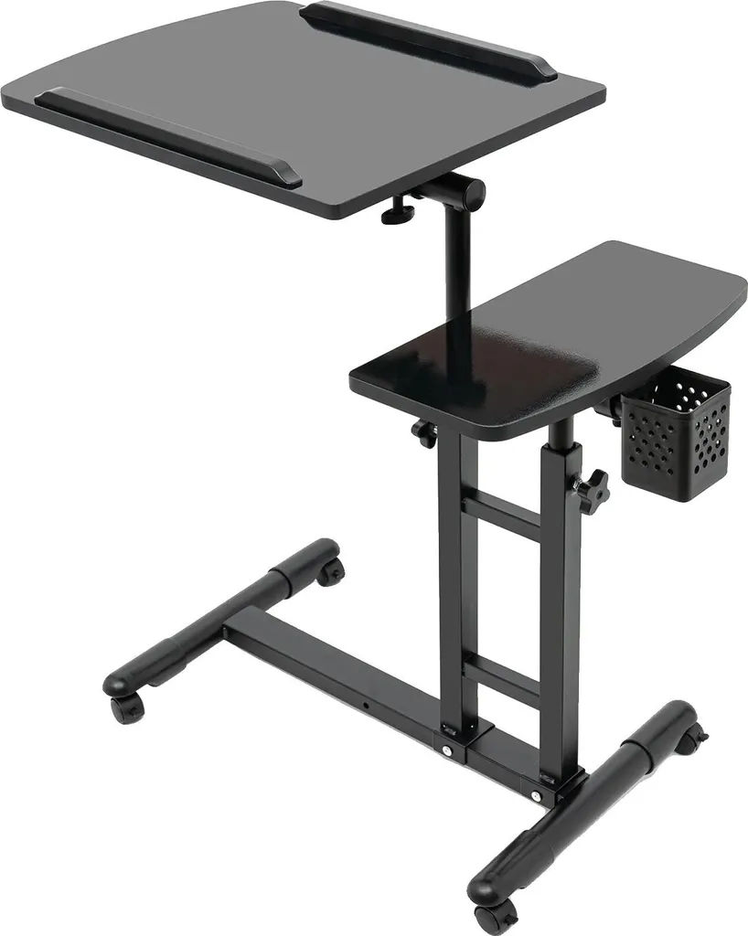 Desserte de tatouage robuste 12.5kg de charge hauteur réglable noire