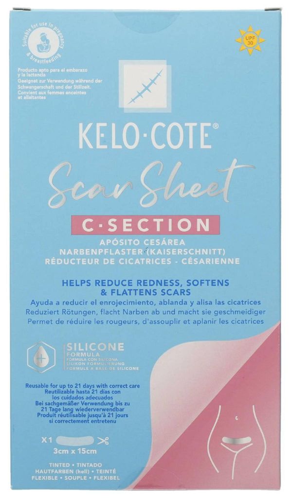KELO-COTE Silikon-Narbenpflaster Kaiserschnitt 1St PZN 18359322