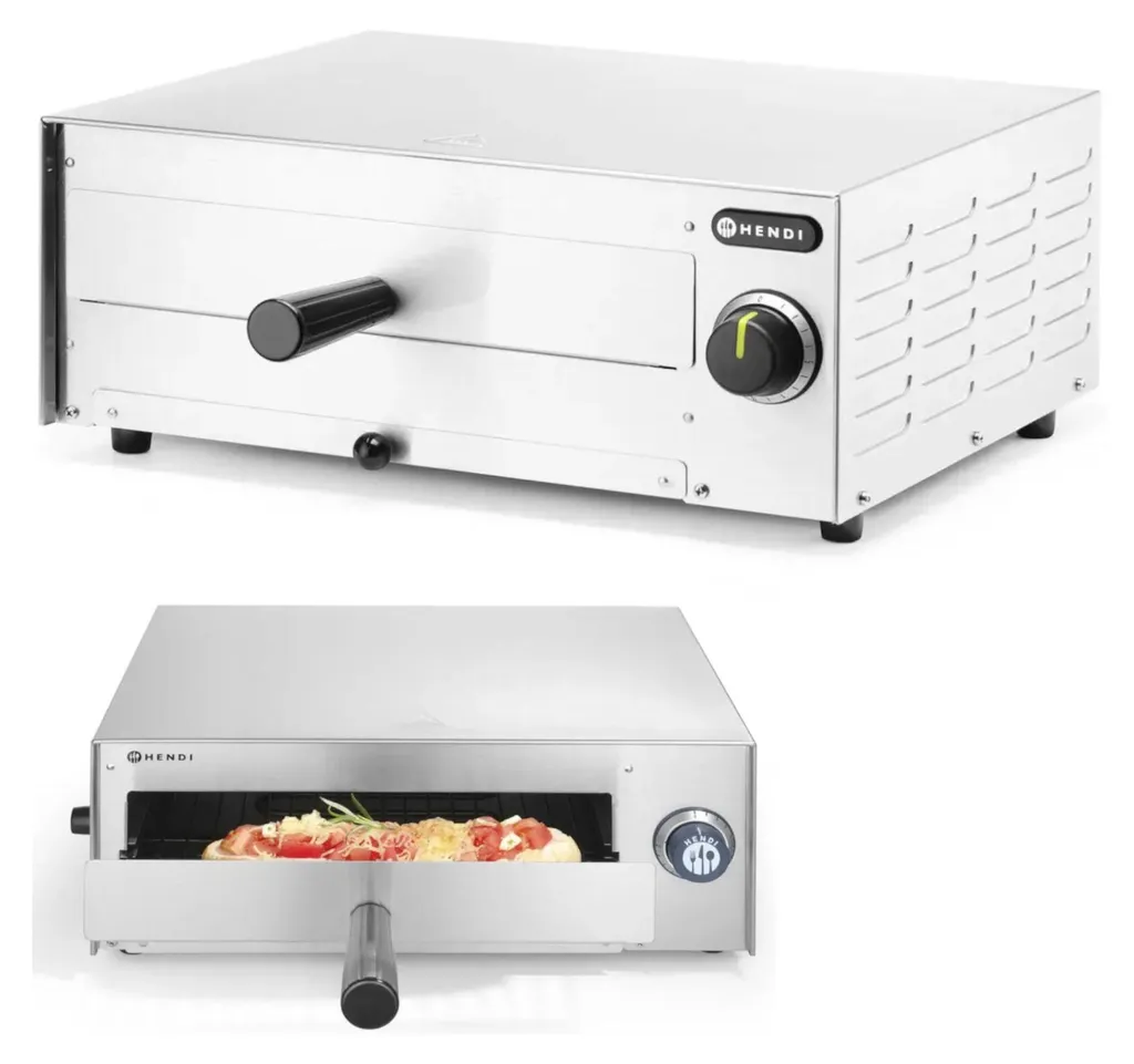 Petit four à pizza électrique 1450W - Cuisson rapide format 48x59 cm - 10