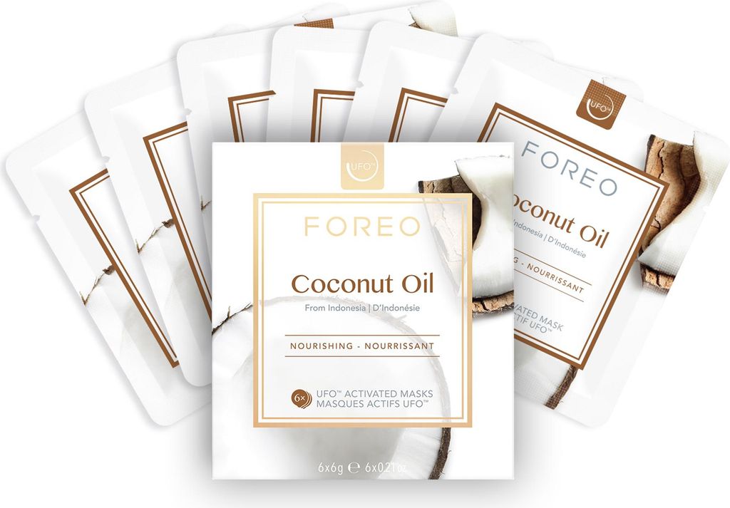 FOREO Coconut Oil nährende Sheetmaske für dehydrierte Haut, Produktbild 