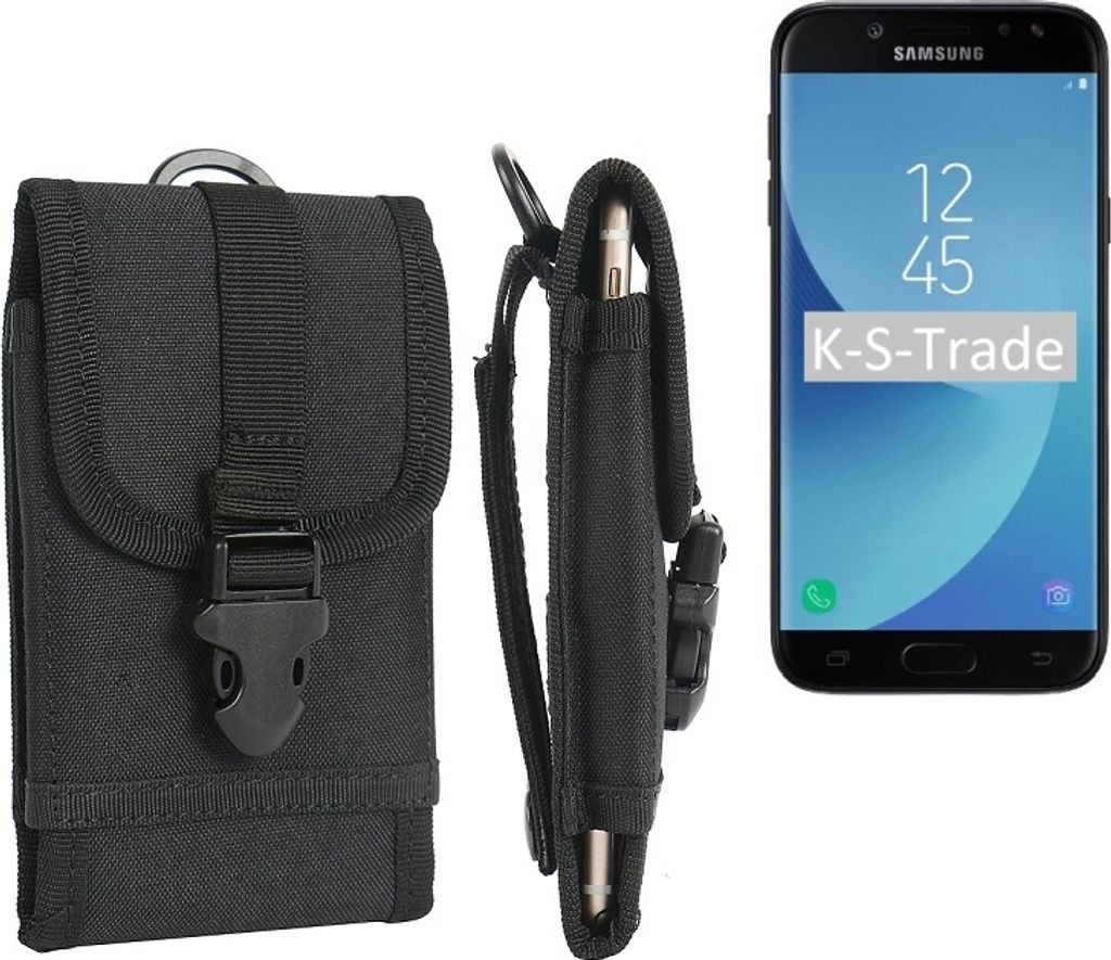 K-S-Trade Handyhülle kompatibel mit Samsung Galaxy J5 (2017) Duos Gürteltasche Holster Handytasche Gürtel Tasche Schutzhülle Robuste Handy Schutz