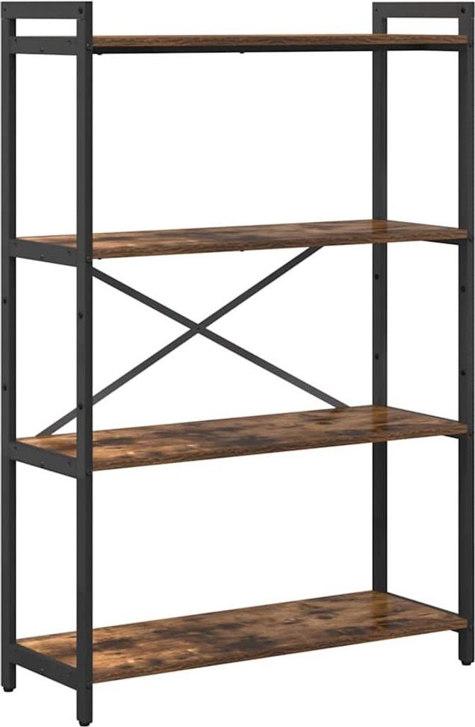 Bücherregal Geräucherte Eiche 80 x 30 x 120 cm Holzwerkstoff