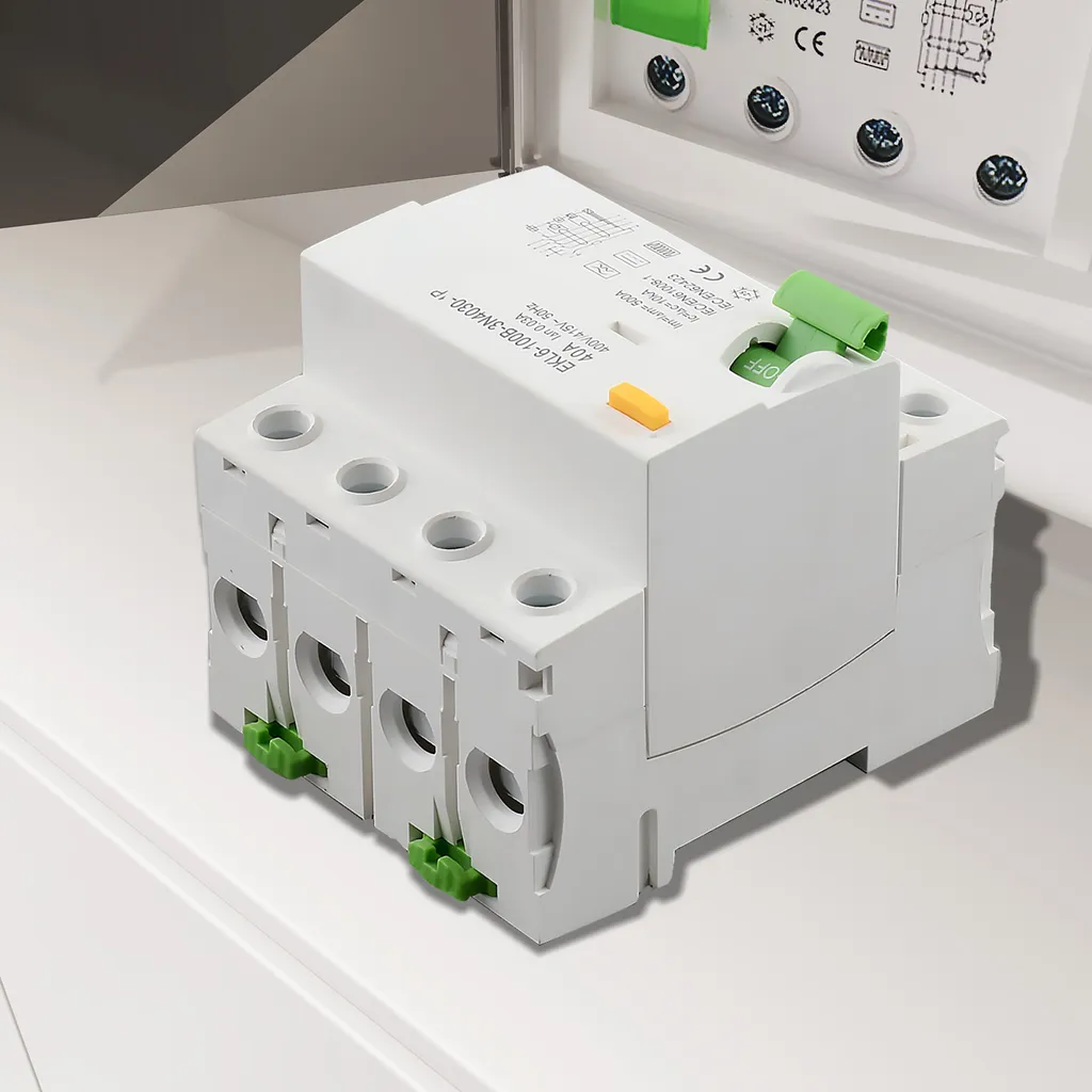 Interrupteur différentiel 40A 30mA 4 pôles 400V IP20 pour tableau Triphasé - 5