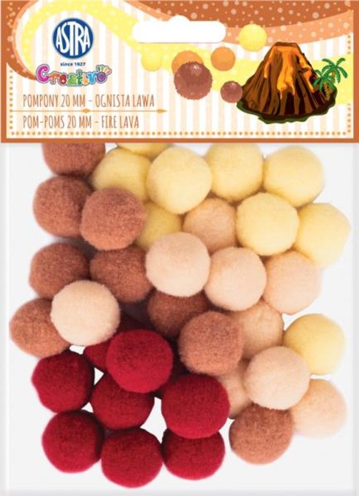 ASTRA Pompoms 20 mm - Feuerlava 335121023