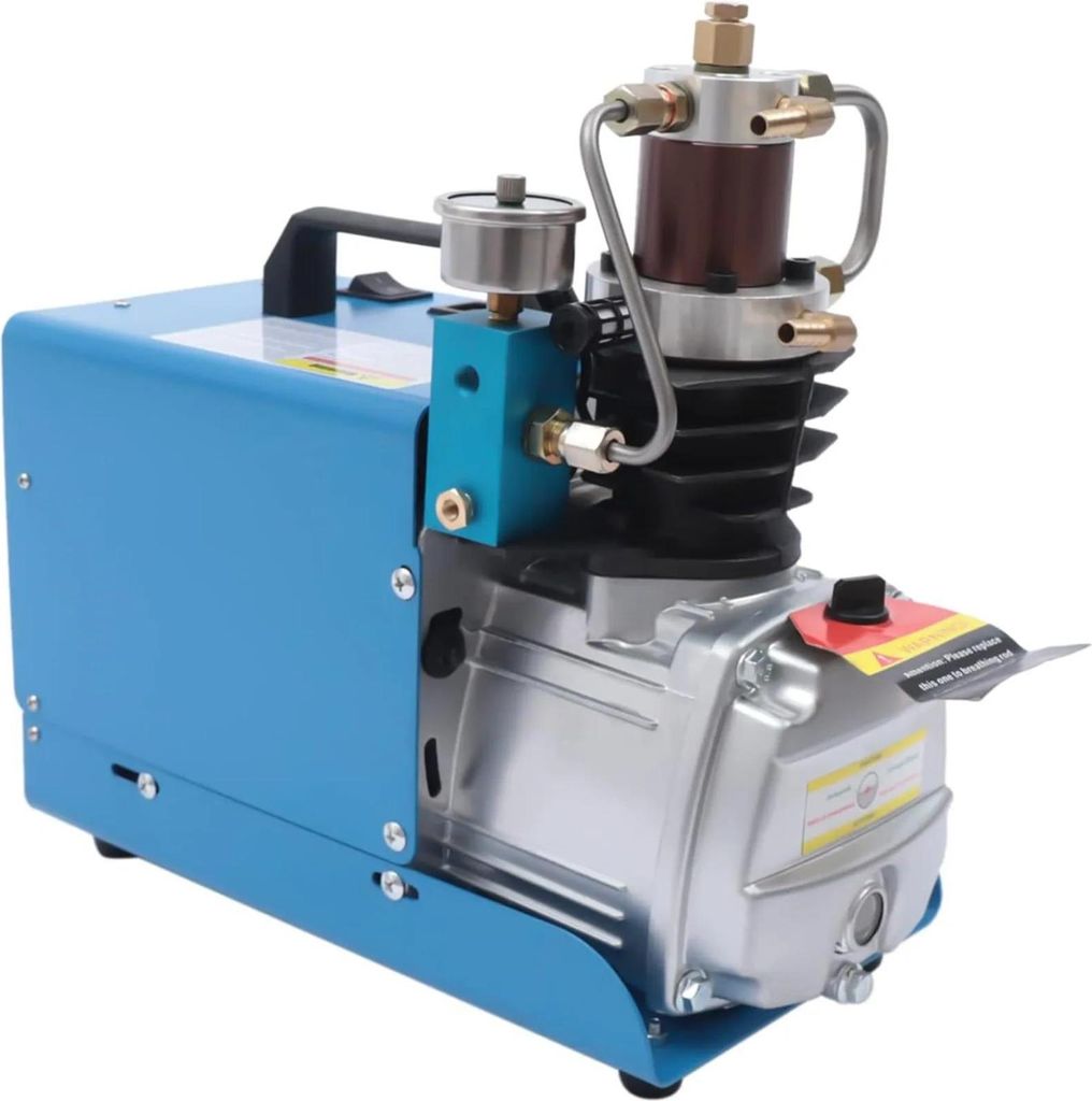 PCP Hochdruckkompressor - Elektrischer Luftkompressor - Leistung 1800 W - Druck 300 bar - Drehzahl 2800 U/min - Automatische Abschaltung - CN-Steck...