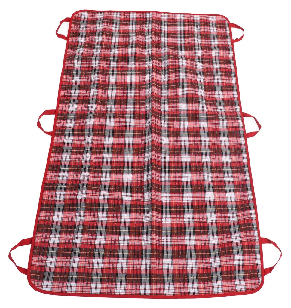 Alèse de transfert réutilisable rouge 90x150 cm avec poignées solides - 9