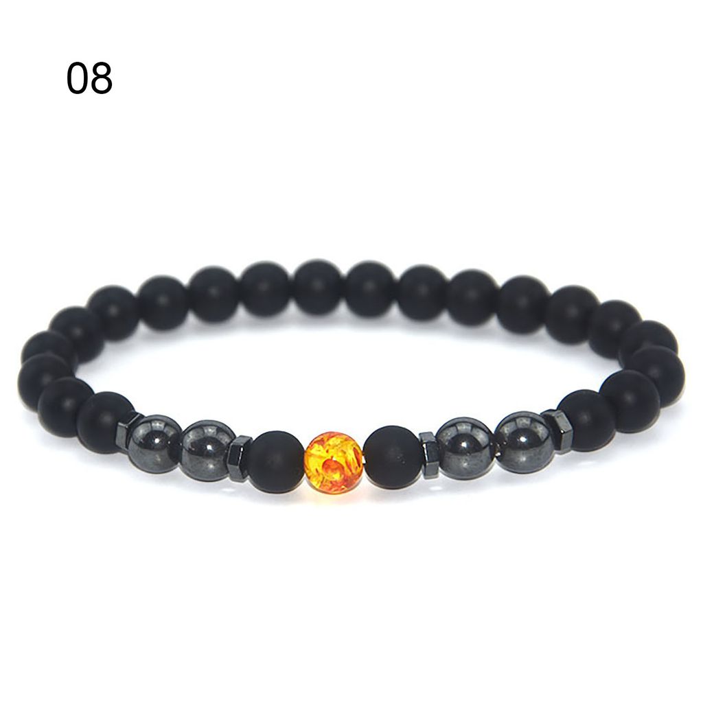 Frauen Männer Hämatit Stein Fuß Knöchel Kette Anhänger Fußkettchen Schmuck Geschenk Dekor-8