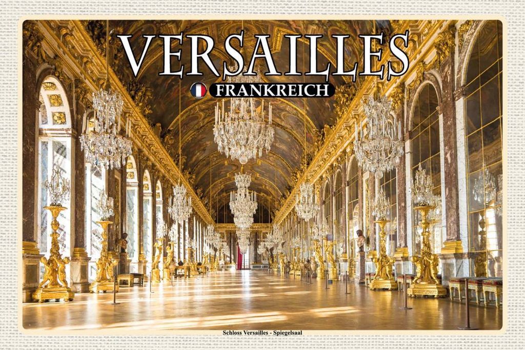 vianmo Holzschild 12x18 cm Versailles Frankreich Schloss Versailles