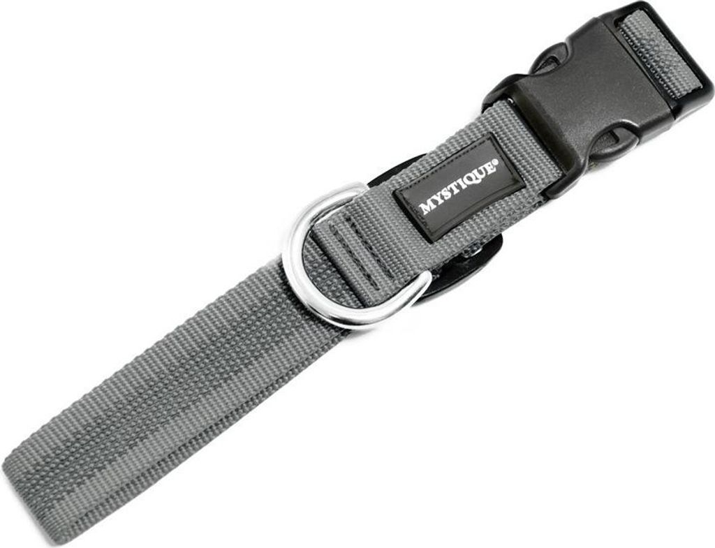 Mystique Gummiertes Halsband 50-60cm 25mm grau