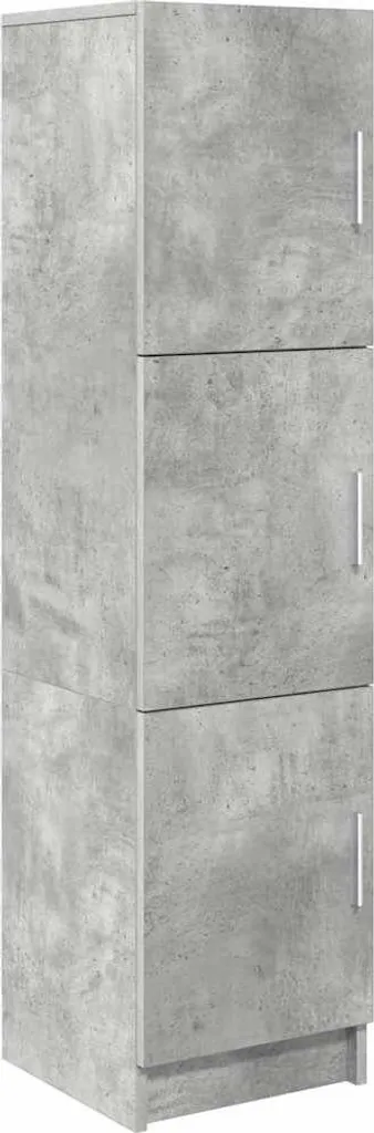 Mobile alto in cemento grigio 31,5 x 32 x 122,5 cm
