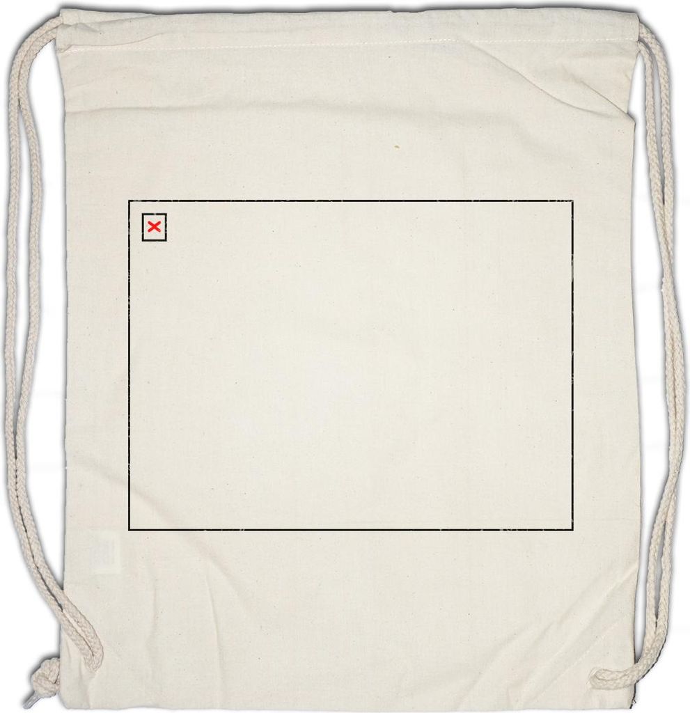Urban Backwoods Empty Frame, Turnbeutel, Farbe: Beige