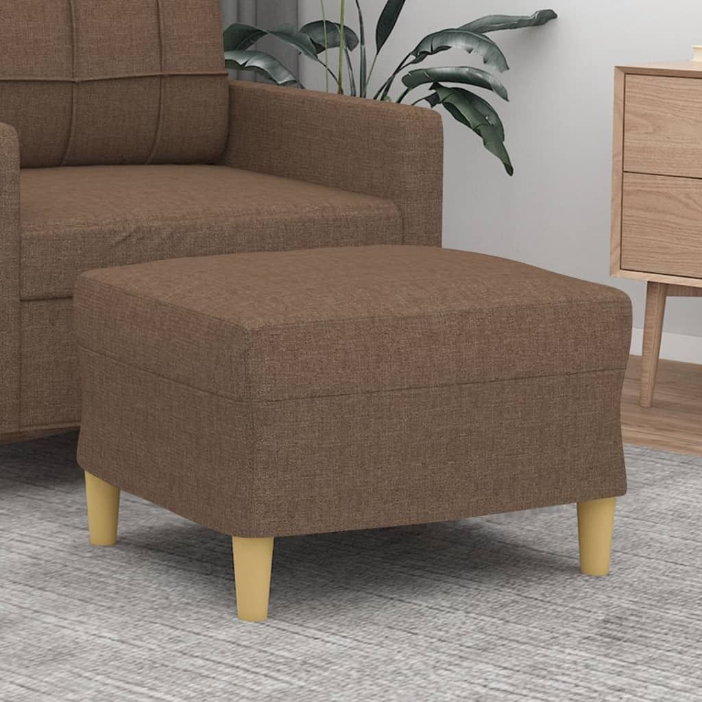 "2026 Aktion"Fußhocker Braun 60x50x41 cm Stoff GermanyMöbel 71578 - Sitzhocker