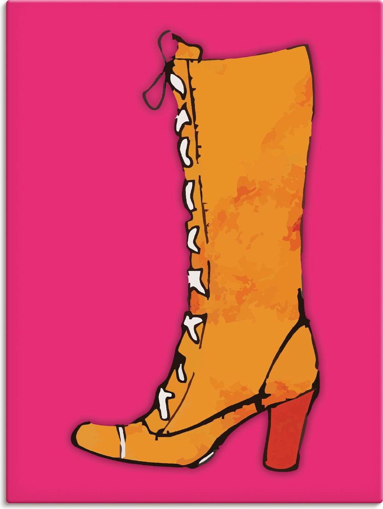 ARTland Leinwandbild Stiefel Größe: 60x80 cm