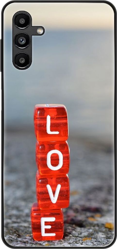 König Design Hülle kompatibel mit Samsung Galaxy A13 5G Kunststoff Soft Handyhülle - Handy Case Love