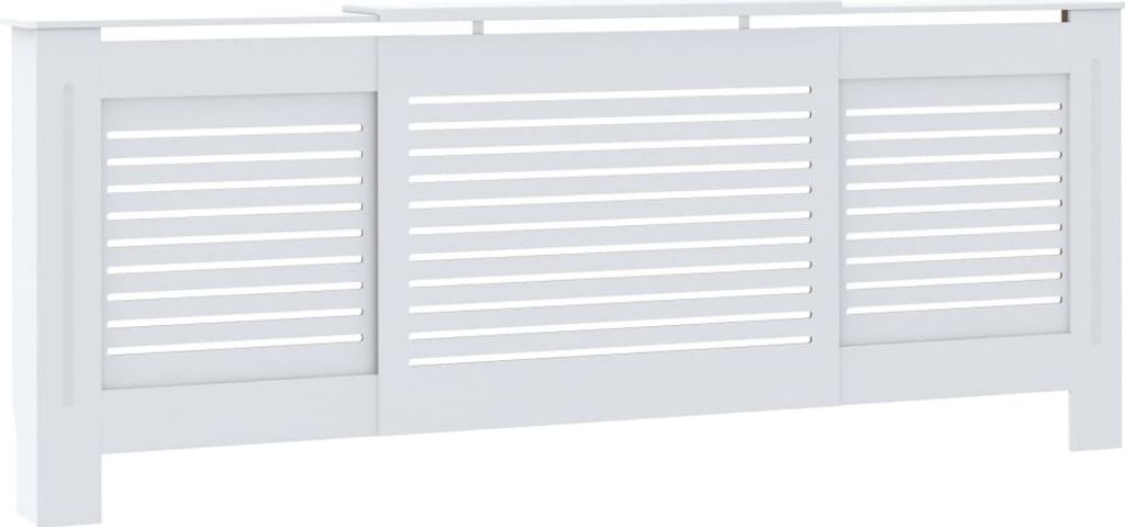 vidaXL Panele grzejnikowe MDF białe 205 cm Zdjęcie produktu 3