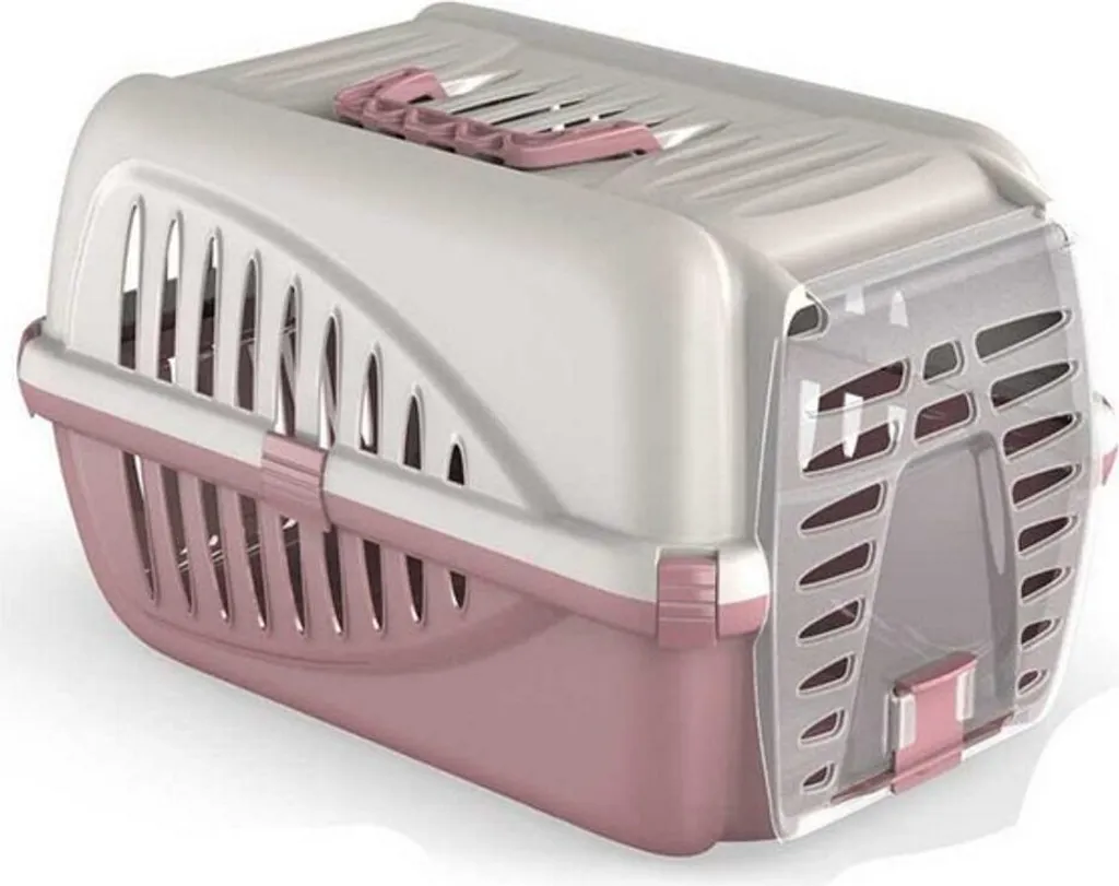 Bac de transport chat robuste 50x33x31cm avec aération optimale
