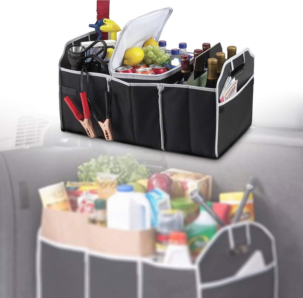 Auto Kofferraumtasche mit 3 Fächern Kofferraum Organizer Produktbild 11