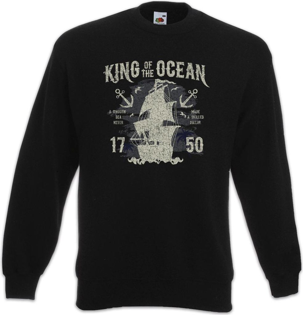 Urban Backwoods King Of The Ocean, Sweatshirt, Farbe: Schwarz, Größe: M