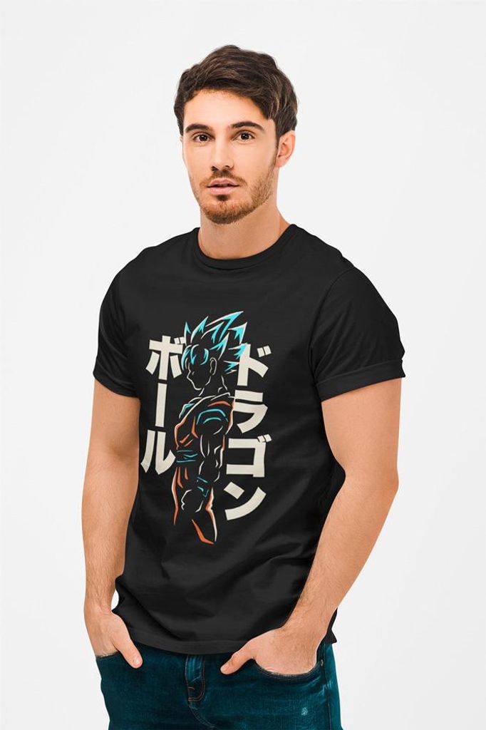 D&B Uni Polo AN00003_Dragon Ball_Schwarz-Größe L