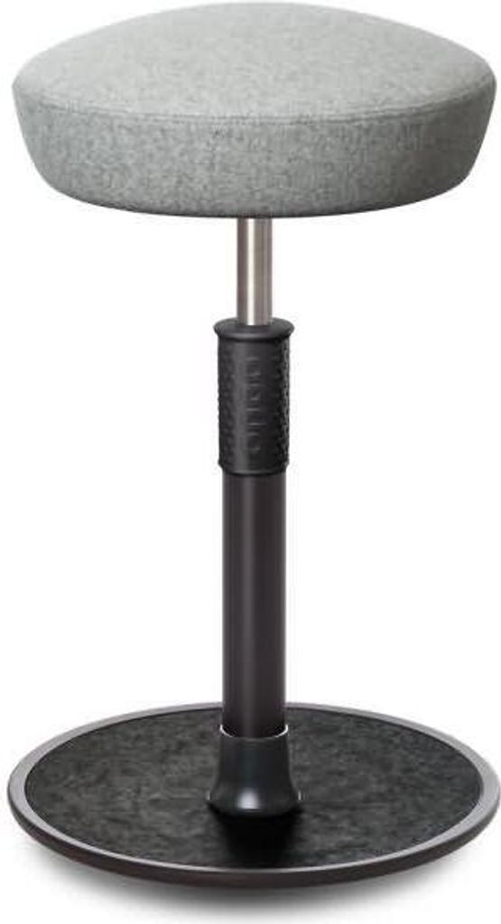 Sitz- Stehhocker Free Tall Hutsitz kvadrat Divina Mel. h.grau schw. /schw..
