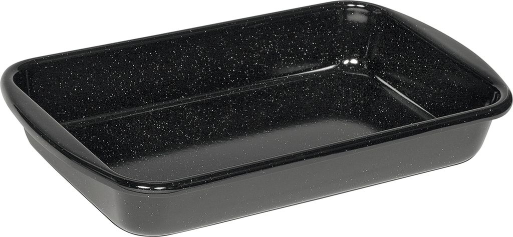 RIESS Vierkantpfanne Profi 33x42x7cm schwarz emailliert Produktbild 