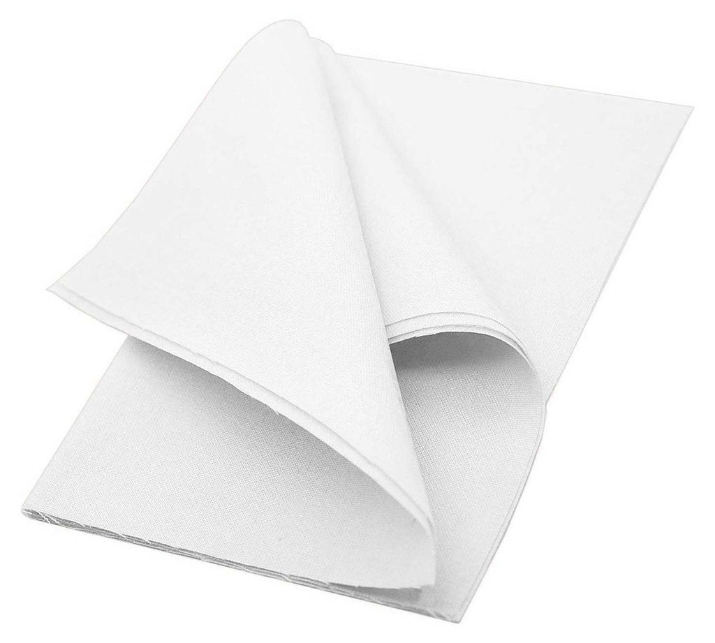 3 zuschneidbarer Flicken aus Baumwolle zum aufbügeln 15 x 20cm , weiß