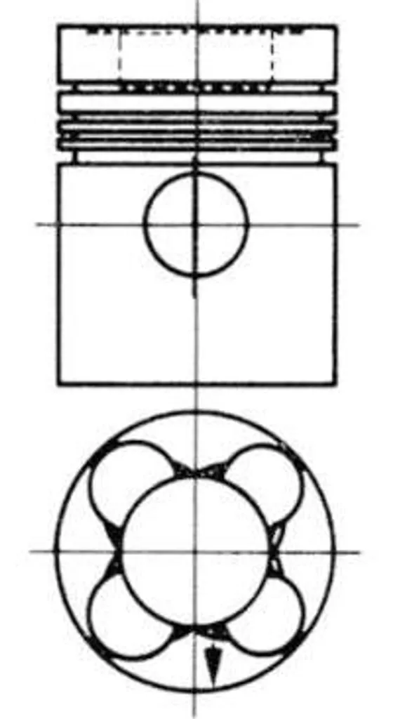 Piston KOLBENSCHMIDT 92582600 pour Golf VI et Primera OE 3450300017