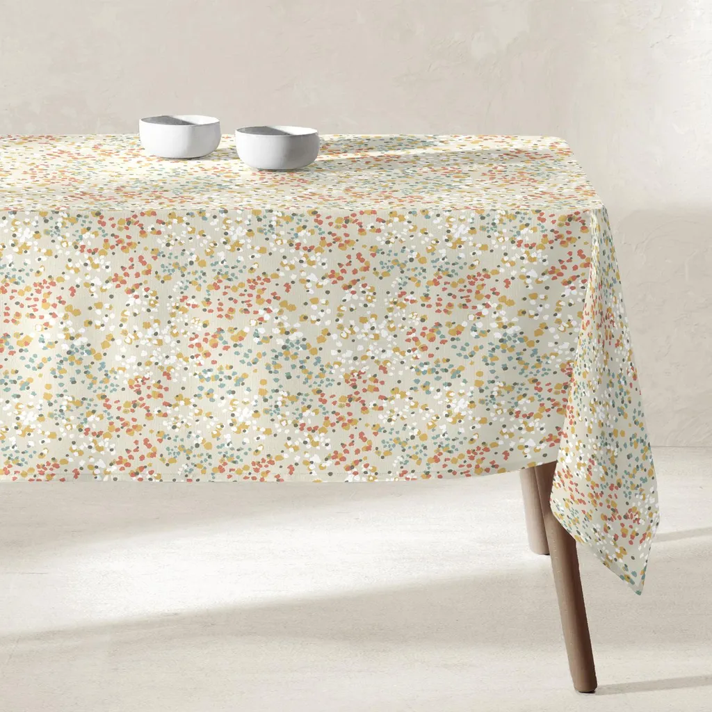 Nappe de réception JAVA 135x250 cm Terracotta résinée facile à vivre
