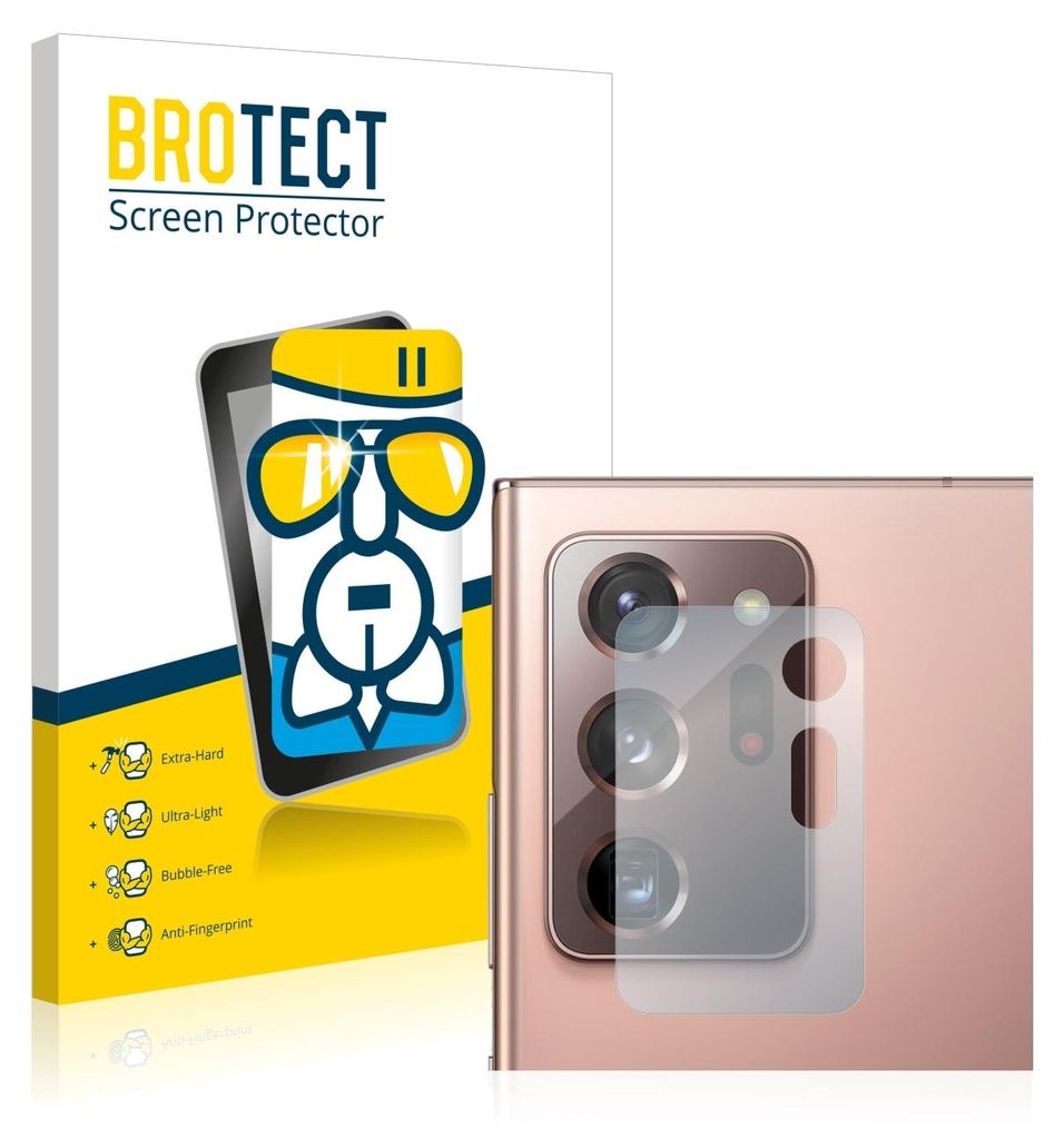 BROTECT Schutzglas für Samsung Galaxy Note 20 Ultra 5G (NUR Kameraschutz) Schutzfolie Panzer Folie Glas Display Schutz klar