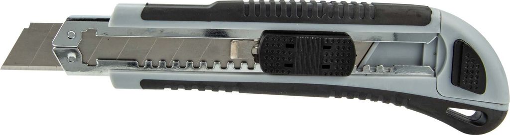 MASTERPROOF PROFESSIONAL Profi Cuttermesser 18 mm, mit Rastervorschub Auto-Stopp und Magazin m. 3 Klingen