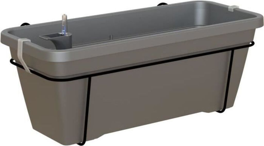 ARTEVASI - Gartenbalkon-Set Venezia L A.-Arros 60 cm Anthrazit 57,9 x 24,3 x H22 cm - 1,31 l