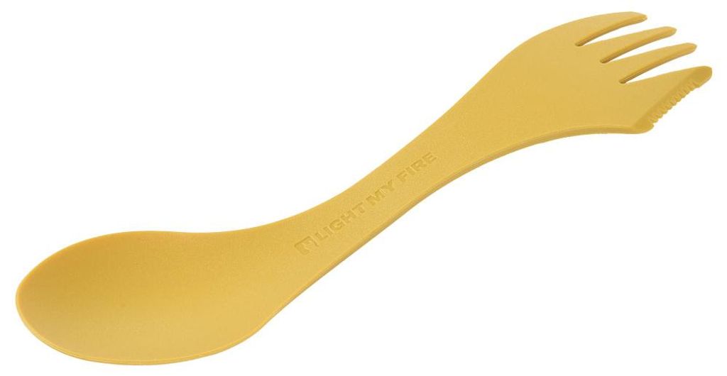 Light My Fire Spork Original Campingbesteck - Outdoor Besteck to Go - 17cm BPA Frei Plastik Besteck für Unterwegs - Gelb - Wiederverwendbares Best...