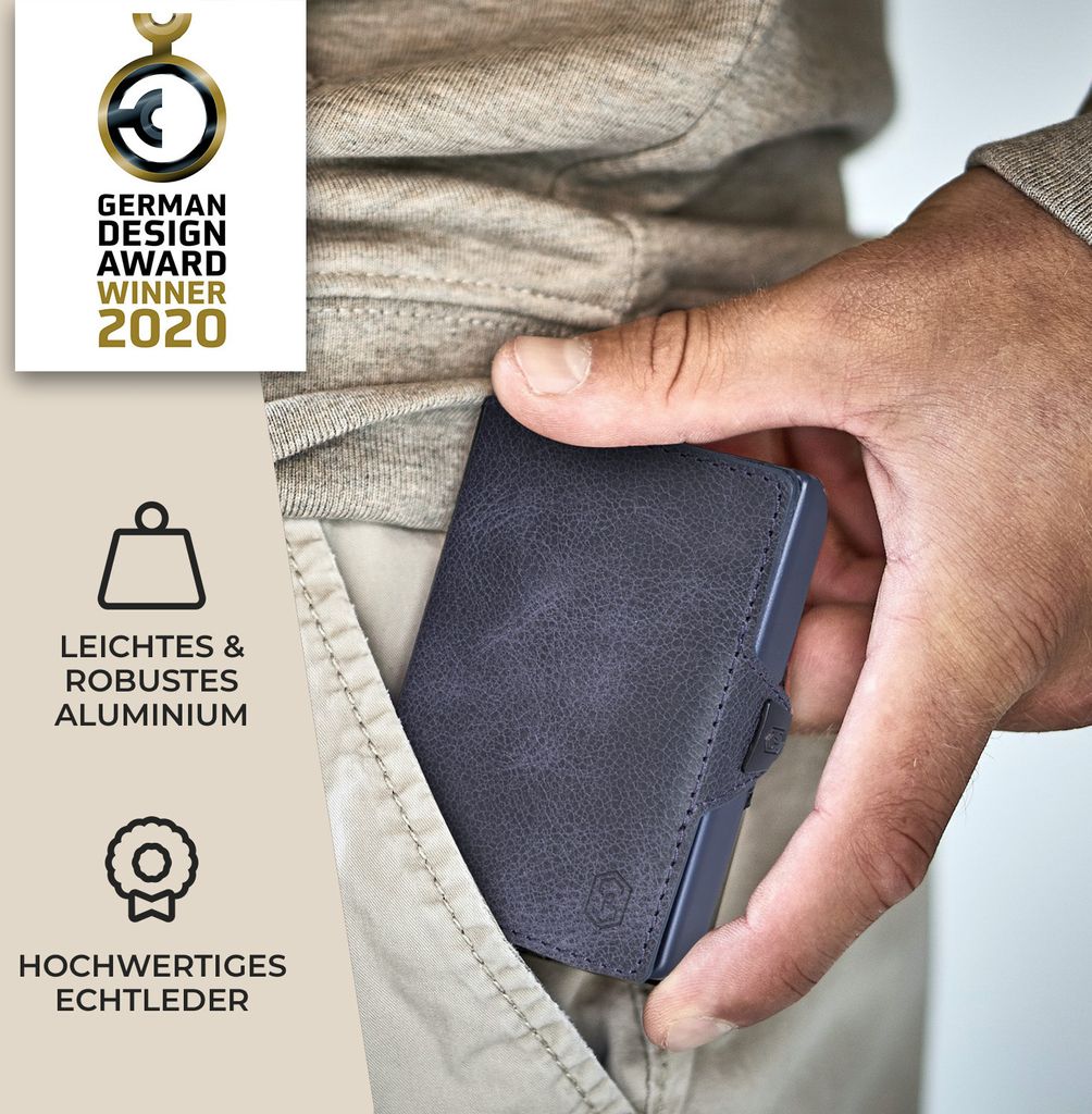 Slimpuro Geldbörse Herren, Slim Wallet mit RFID Schutz, Produktbild 6