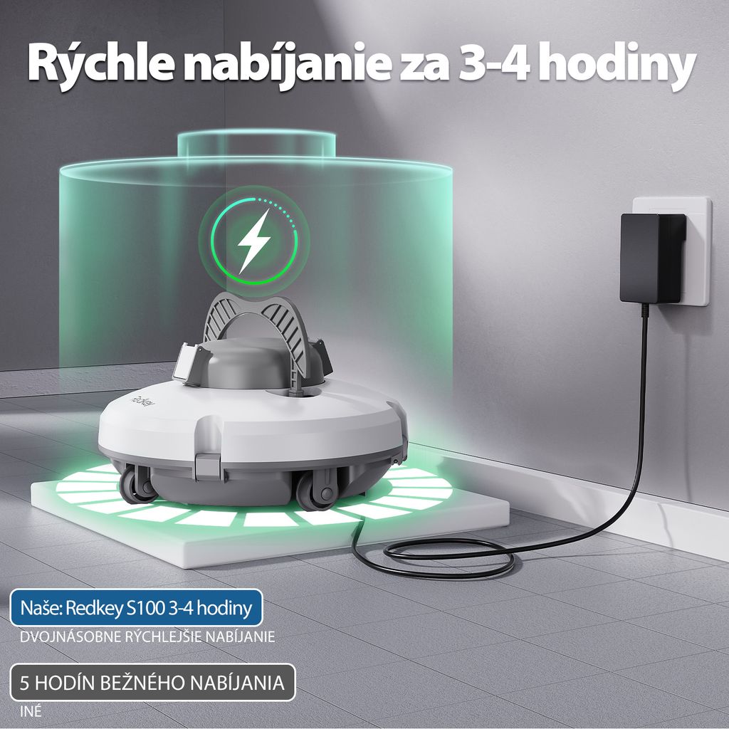 Redkey S100 Akumulátorový bazénový robot, automatický Obrázok produktu 5