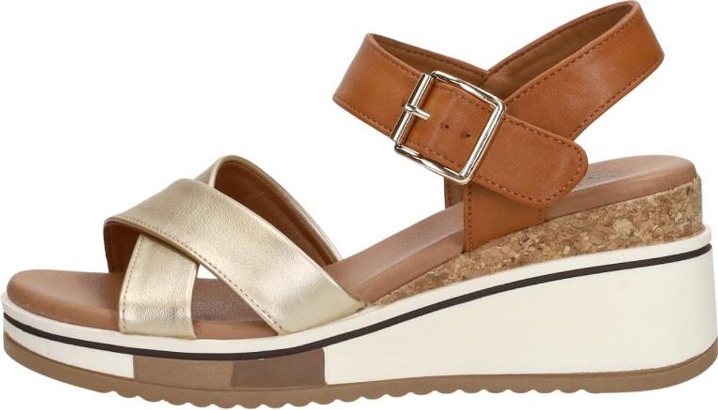 SUB55 Sandalen Hak Sandalen Hak - Cognac - Maat 40