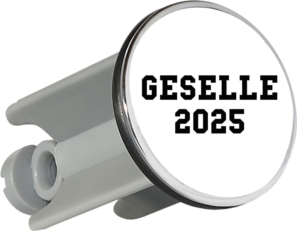 Huuraa Waschbeckenstöpsel Geselle 2025 Ausbildung 4cm höhenverstellbar Abflussstopfen Geschenkidee