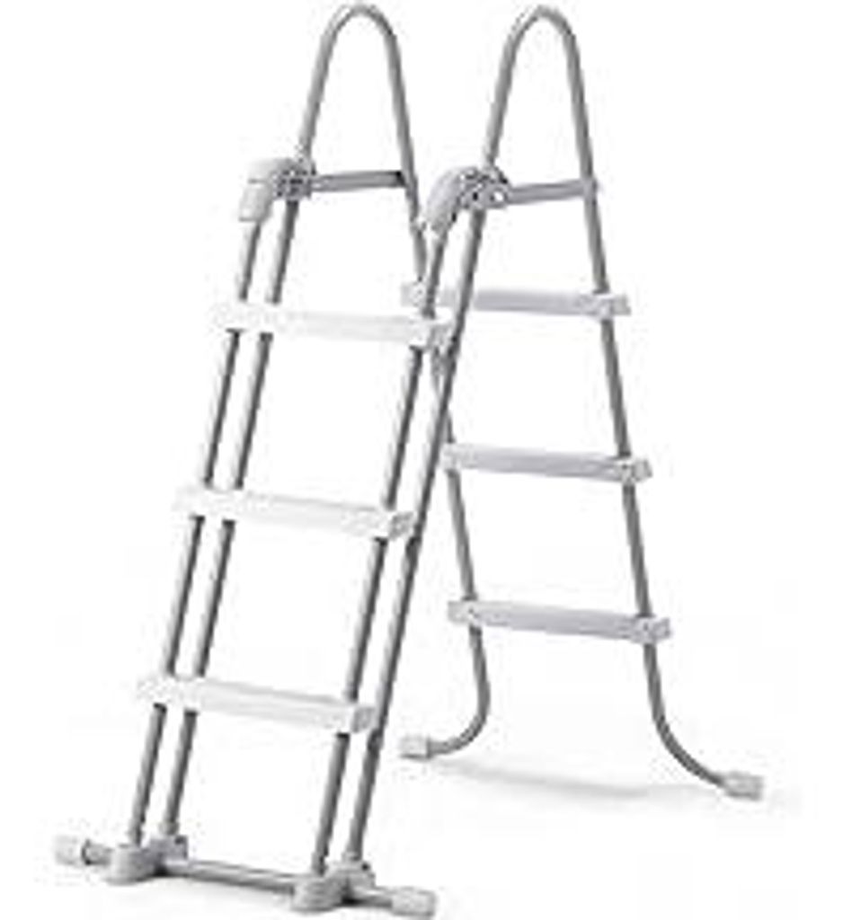 Intex Sicherheitsleiter 28075, für Pools von 91 - 107 cm Höhe, grau