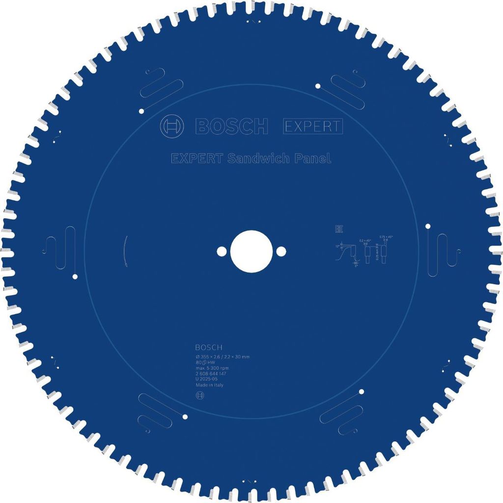 Lama circolare Bosch Expert per pannelli sandwich 355 x 30 Immagine del prodotto 