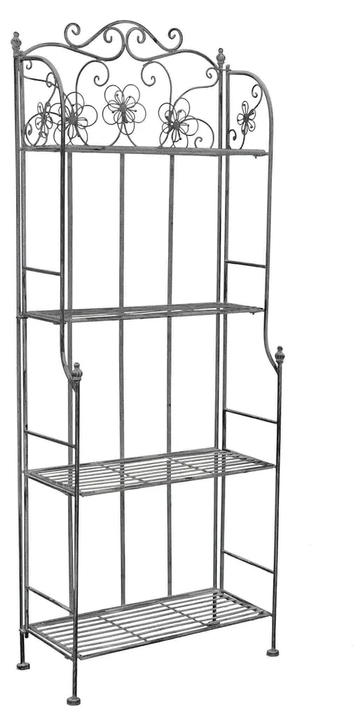 Rangement d'appoint pliable Margherita 4 étagères pour salon et bureau
