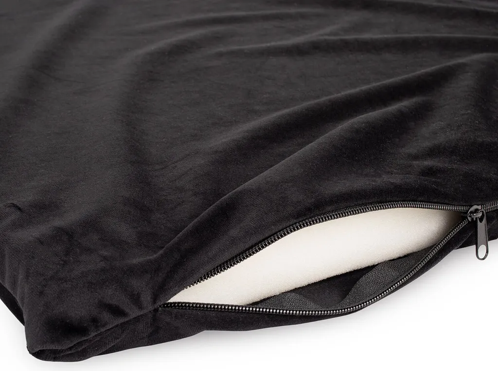 Letto per cani Premium Velvet Black XL - 103x80x24 cm | Divano morbido per cani e gatti - 6