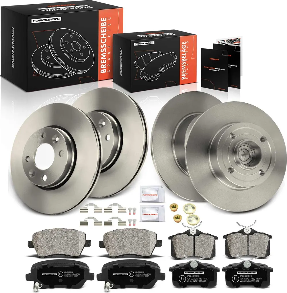 Disques et plaquettes de frein avant arrière pour Clio III Grandtour