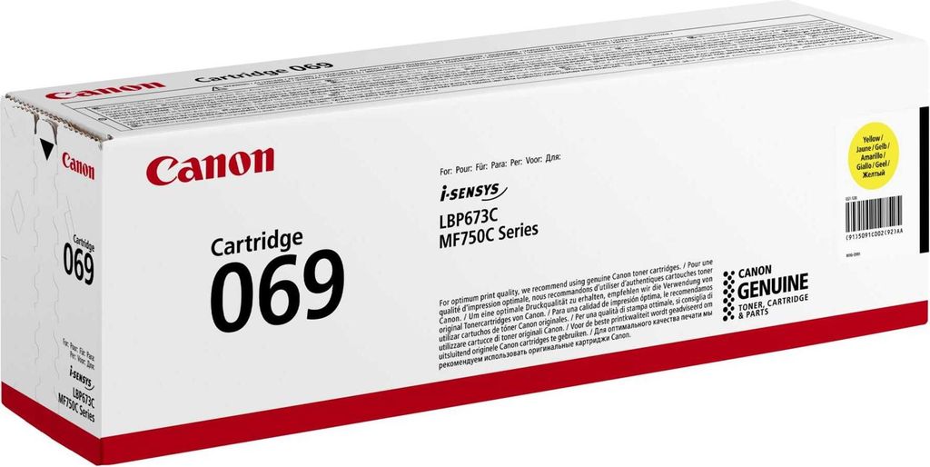 Canon Toner Cartridge 069 Y yellow